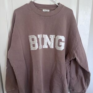 Anine Bing Mauve Sweatshirt